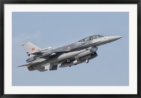 Framed Turkish-built F-16, Izmir Air Show in Turkey Print