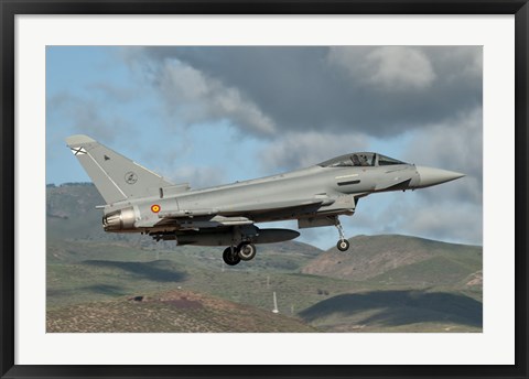 Framed Eurofighter Typhoon of the Spanish Air Force Print