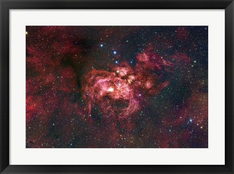 Framed Emission Nebula Located in the Constellation Scorpius (NGC 6357) Print