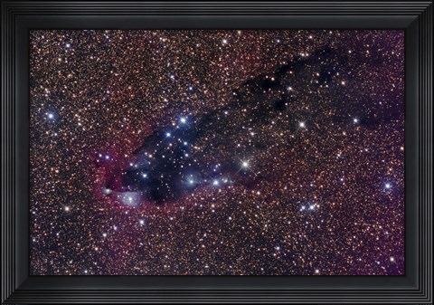 Framed Dark Tower, Cometary Globule in Scorpius Print