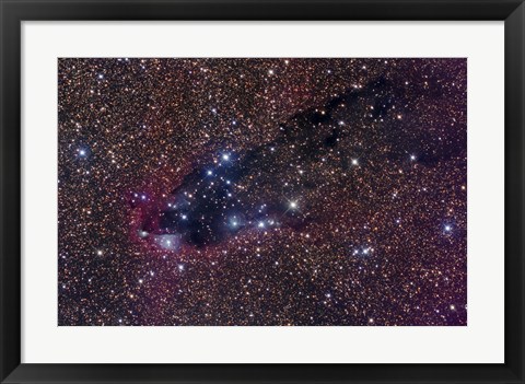 Framed Dark Tower, Cometary Globule in Scorpius Print