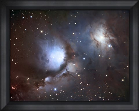 Framed Messier 78, A Reflection Nebula in the Constellation Orion Print