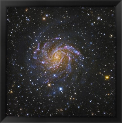 Framed Fireworks Galaxy Print