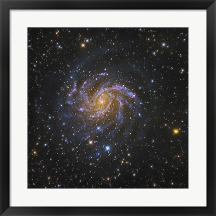 Framed Fireworks Galaxy Print