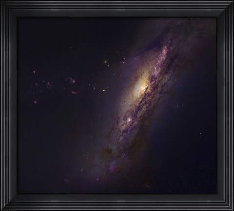 Framed Polar Ring Galaxy in Pisces Print