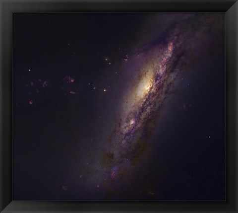 Framed Polar Ring Galaxy in Pisces Print