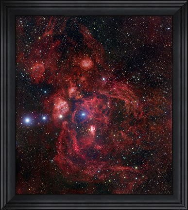 Framed Lobster Nebula in Scorpius Print