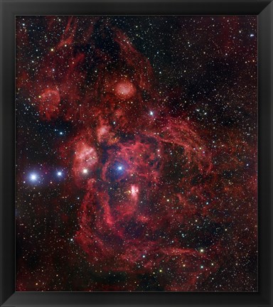 Framed Lobster Nebula in Scorpius Print