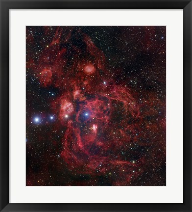 Framed Lobster Nebula in Scorpius Print