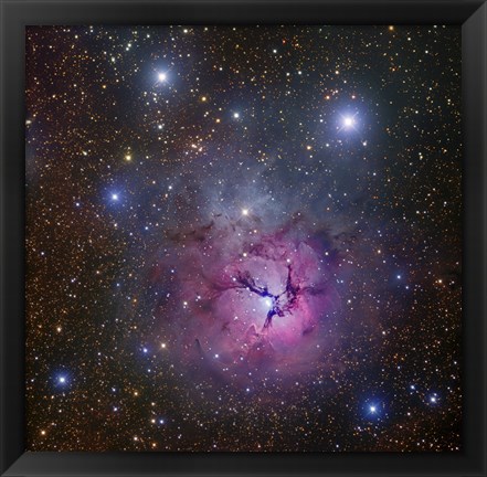 Framed Trifid Nebula located in Sagittarius Print