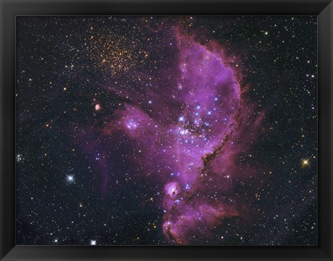 Framed Open Cluster and Nebula Complex in the Small Magellanic Cloud Print