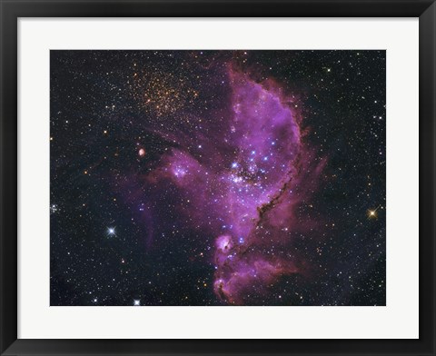 Framed Open Cluster and Nebula Complex in the Small Magellanic Cloud Print