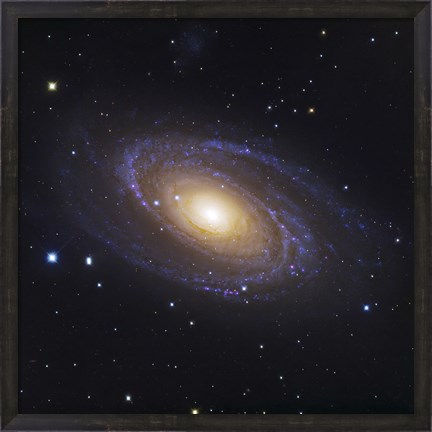 Framed Bodes Galaxy, a Spiral Galaxy in Ursa Major Print