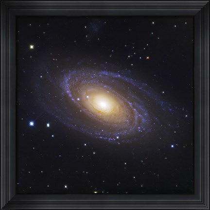 Framed Bodes Galaxy, a Spiral Galaxy in Ursa Major Print