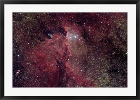 Framed Emission Nebula in Ara (NGC 6188) Print