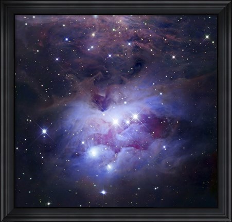 Framed Reflection Nebula Northeast of the Orion Nebula Print
