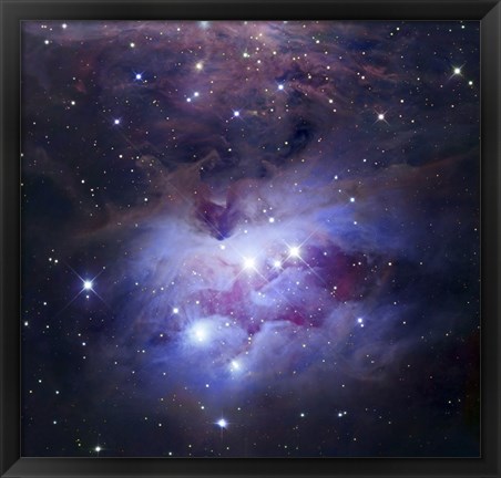 Framed Reflection Nebula Northeast of the Orion Nebula Print