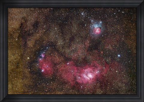 Framed Nebulosity in Sagittarius Print