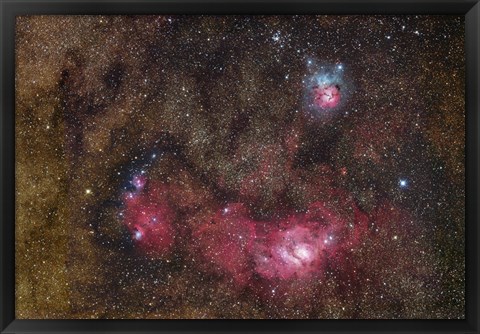 Framed Nebulosity in Sagittarius Print