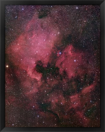 Framed North America Nebula Print