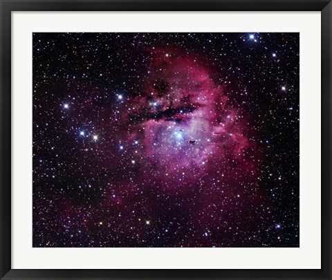 Framed Pacman Nebula Print