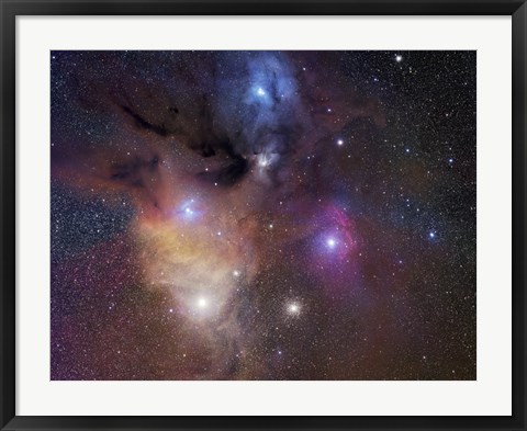 Framed Rho Ophiuchi Nebula Print