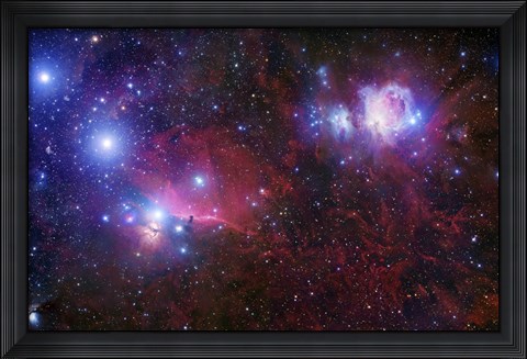 Framed Belt Stars of Orion Print