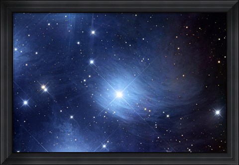 Framed Merope Nebulosity and IC 349 Print