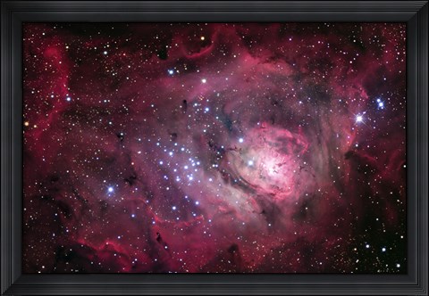 Framed Lagoon Nebula Print
