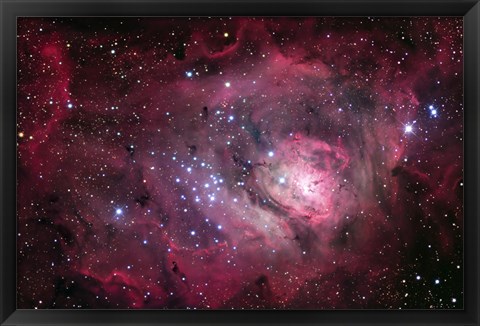 Framed Lagoon Nebula Print