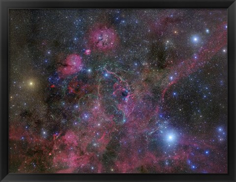 Framed Vela Supernova Remnant Print