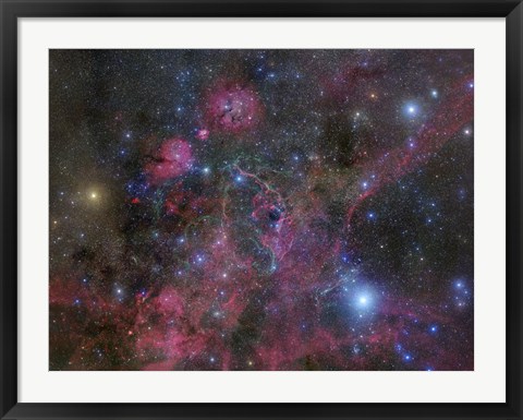 Framed Vela Supernova Remnant Print