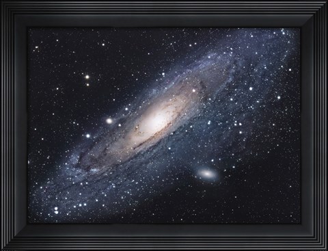 Framed Andromeda Galaxy (close up) Print