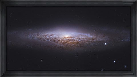 Framed Spiral Galaxy in Lynx Print
