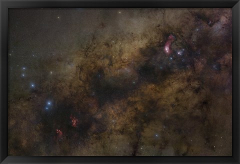 Framed Galactic Center of the Milky Way Galaxy Print