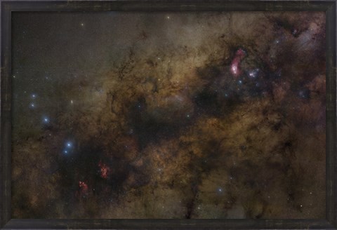 Framed Galactic Center of the Milky Way Galaxy Print