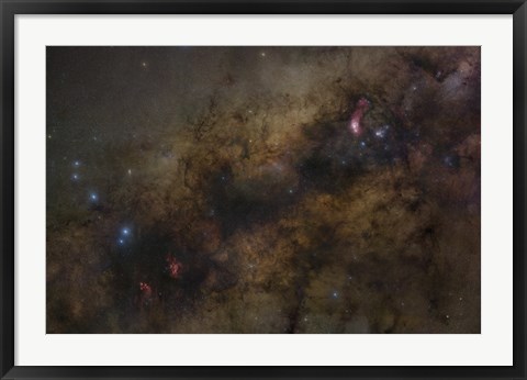 Framed Galactic Center of the Milky Way Galaxy Print