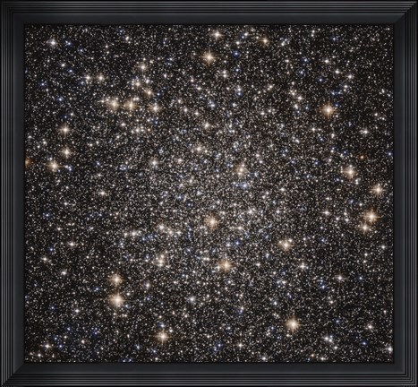 Framed Globular cluster M22 in the constellation Sagittarius Print