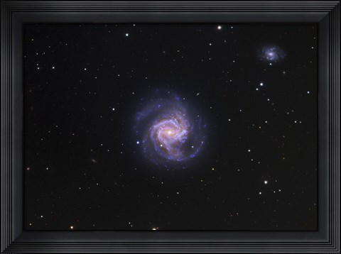 Framed Spiral Galaxy in Virgo Print