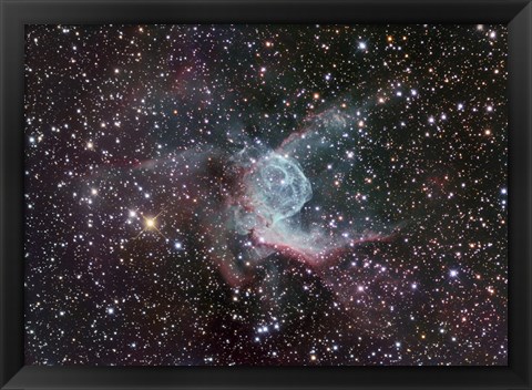 Framed Thor&#39;s Helmet in Canis Major Print