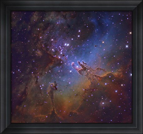 Framed Eagle Nebula in Serpens Print