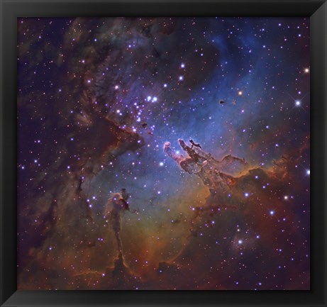 Framed Eagle Nebula in Serpens Print