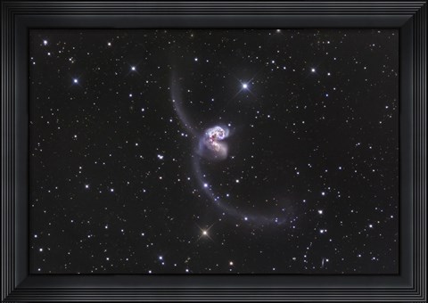 Framed Interacting Galaxies in Corvus Print