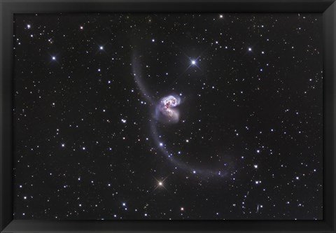 Framed Interacting Galaxies in Corvus Print