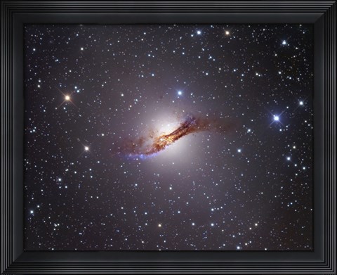 Framed Radio Galaxy in the Constellation Centaurus Print