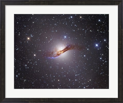Framed Radio Galaxy in the Constellation Centaurus Print