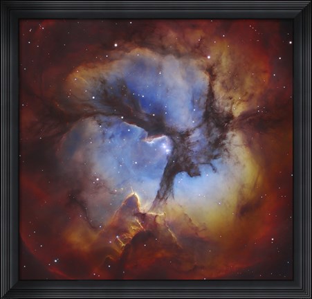 Framed Trifid Nebula in Sagittarius Print