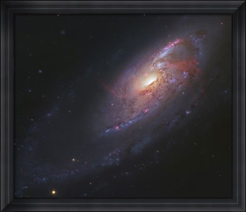 Framed Spiral Galaxy in Canes Venatici Print