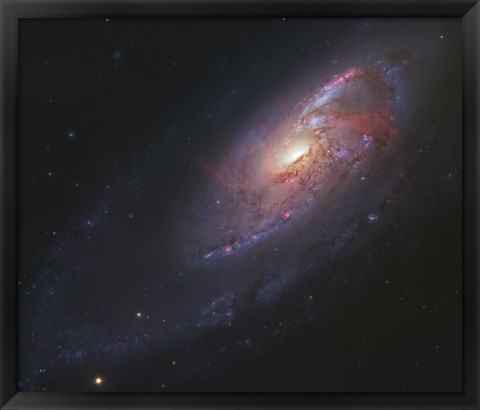 Framed Spiral Galaxy in Canes Venatici Print