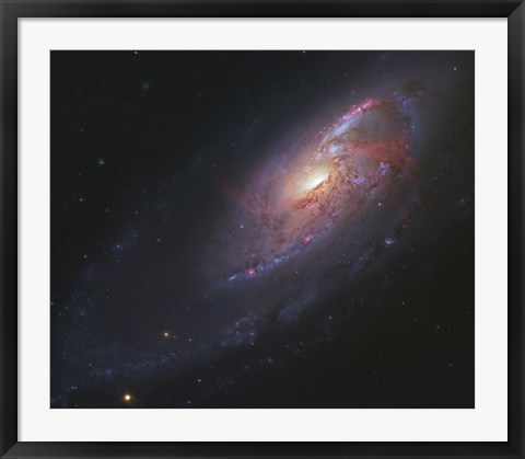 Framed Spiral Galaxy in Canes Venatici Print